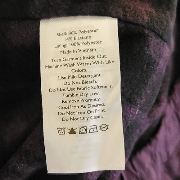 NWT ☆ Eddie Bauer Purple Fleece Lined Pant Size 8 - Picture 12 of 13